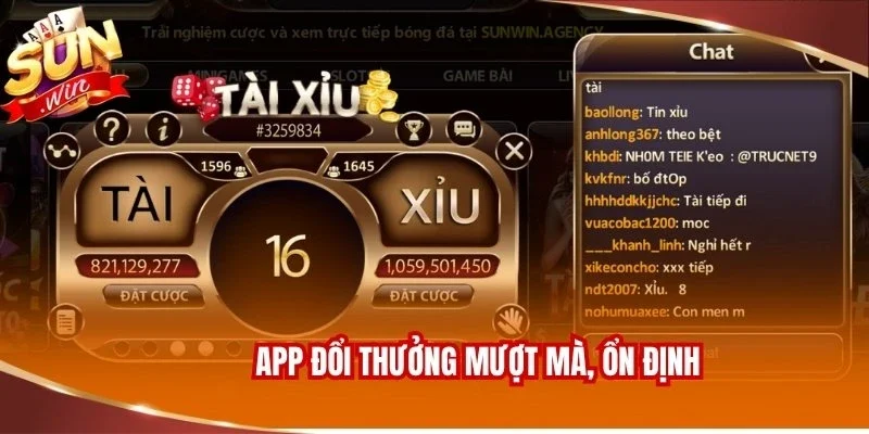 App Tài Xỉu Sunwin - Tải Game Tham Gia Săn Thưởng Tiện Lợi 2 App đổi thưởng mượt mà, ổn định