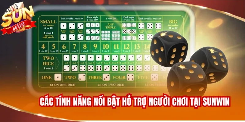 Các tính năng nổi bật hỗ trợ người chơi tại SUNWIN