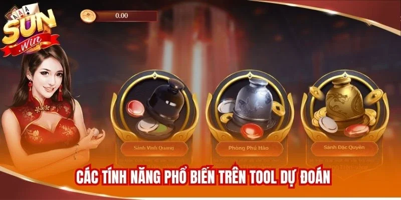 Tool Dự Đoán Xóc Đĩa - Phân Tích Kết Quả Nhanh Chóng 3 Các tính năng phổ biến trên tool dự đoán
