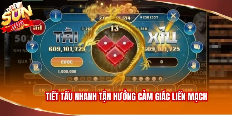 Tài Xỉu Uy Tín Sunwin - Tận Hưởng Sân Chơi Đỏ Đen Đỉnh 3 Tiết tấu nhanh tận hưởng cảm giác liền mạch